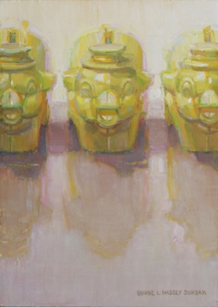 "Three Little Piggies" - 7" x 5" Oil by Dianne Massey Dunbar